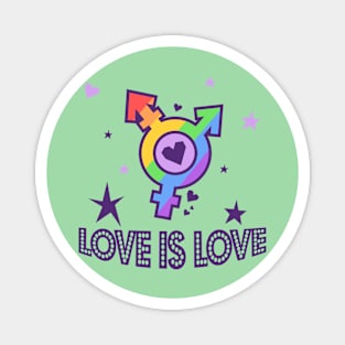 Love is Love by WOOF SHIRT Magnet